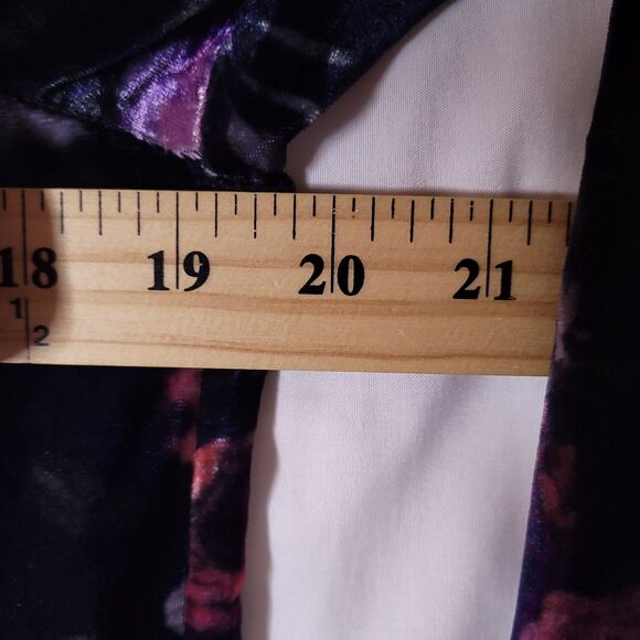 Pilcro Velvet Shirt XS Floral Hadley Relaxed Button Down - Picture 7 of 11